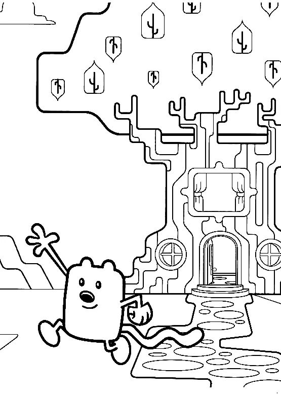 Çocuklar İçin Wow Wow Wubbzy Boyama Sayfaları 