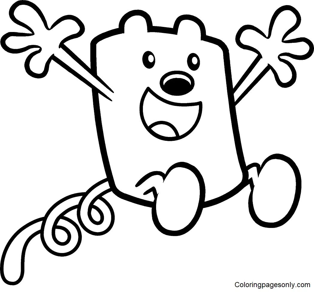 Çocuklar İçin Wow Wow Wubbzy Boyama Sayfaları 