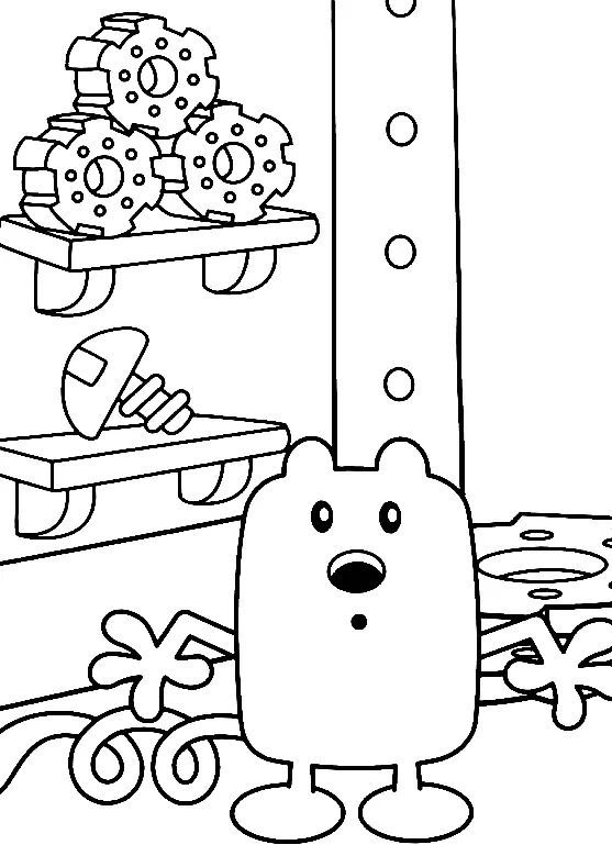 Çocuklar İçin Wow Wow Wubbzy Boyama Sayfaları 