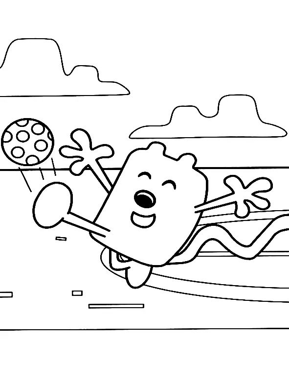 Çocuklar İçin Wow Wow Wubbzy Boyama Sayfaları 