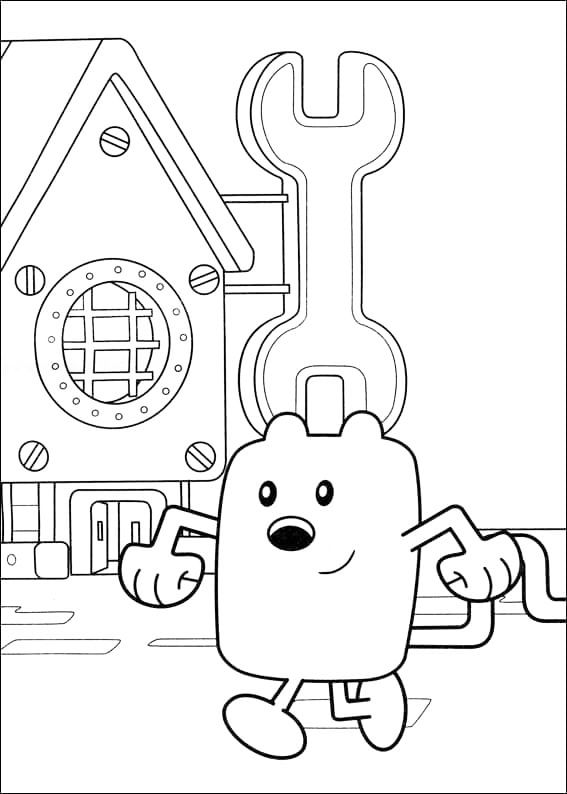 Çocuklar İçin Wow Wow Wubbzy Boyama Sayfaları 