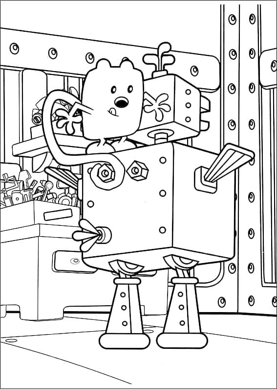 Çocuklar İçin Wow Wow Wubbzy Boyama Sayfaları 