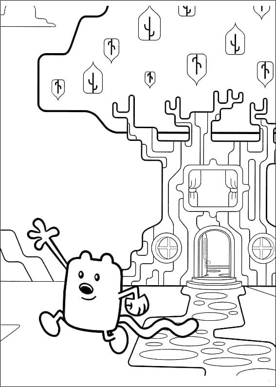 Çocuklar İçin Wow Wow Wubbzy Boyama Sayfaları 