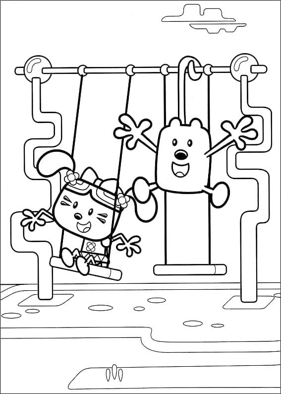 Çocuklar İçin Wow Wow Wubbzy Boyama Sayfaları 