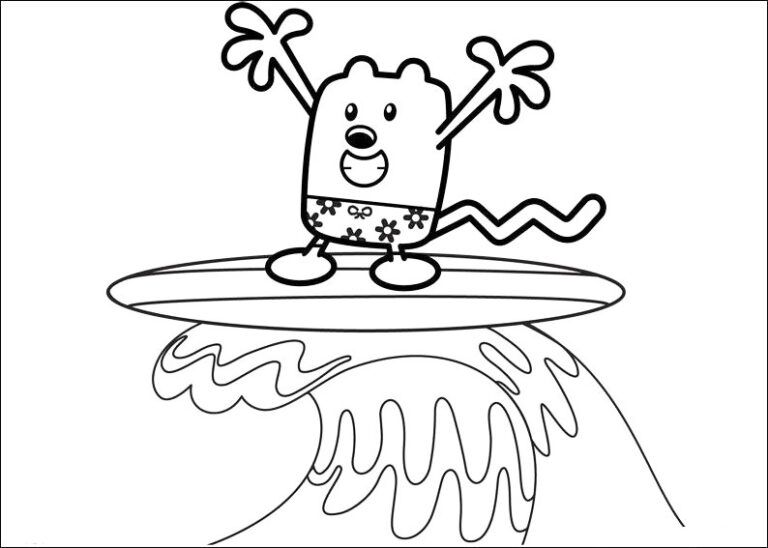 Çocuklar İçin Wow Wow Wubbzy Boyama Sayfaları 