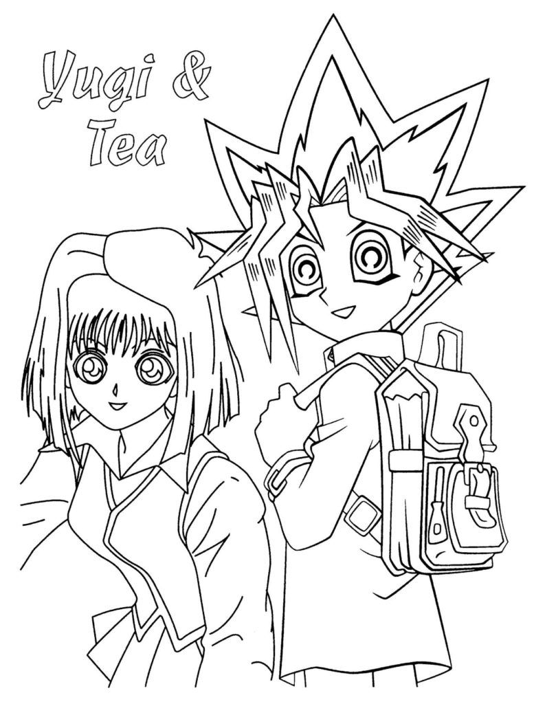 Çocuklar İçin Yu-Gi-Oh Boyama Sayfaları 