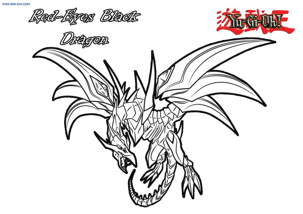 Çocuklar İçin Yu-Gi-Oh Boyama Sayfaları 