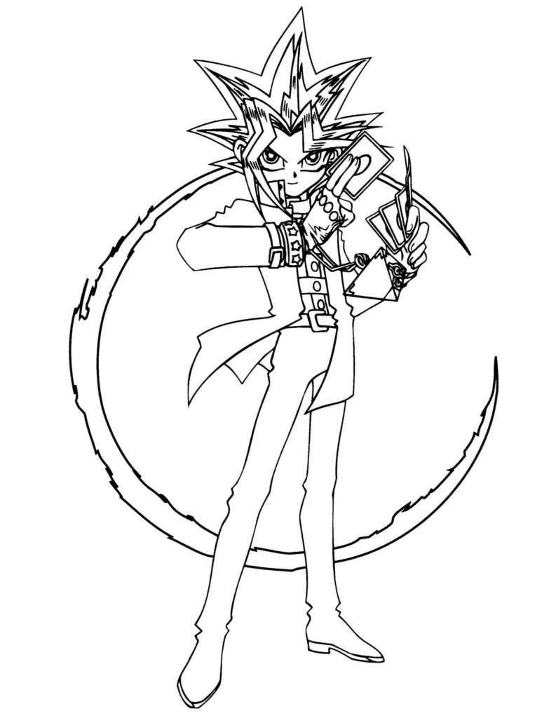 Çocuklar İçin Yu-Gi-Oh Boyama Sayfaları 