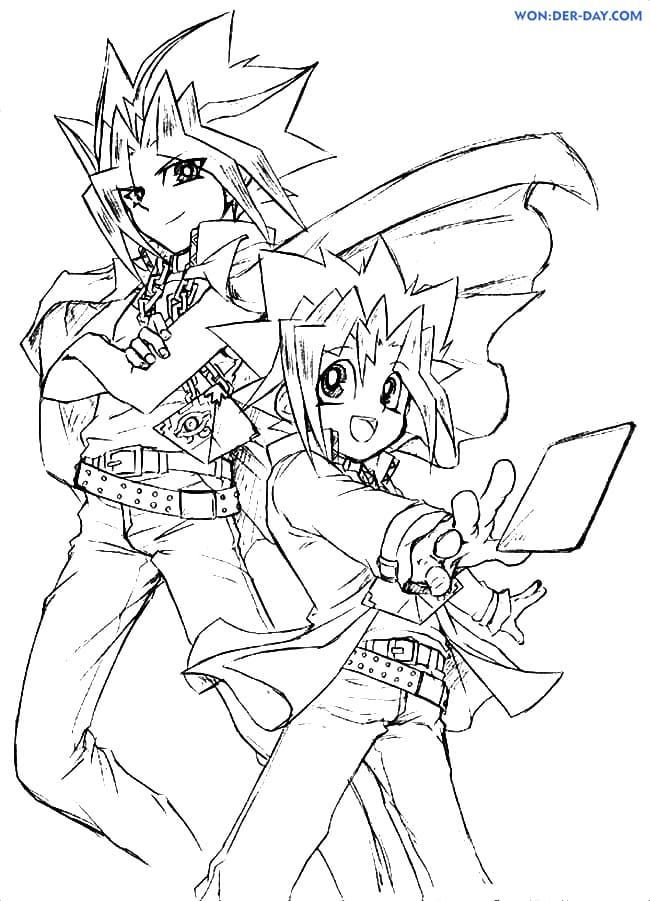 Çocuklar İçin Yu-Gi-Oh Boyama Sayfaları 