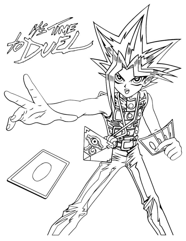 Çocuklar İçin Yu-Gi-Oh Boyama Sayfaları 