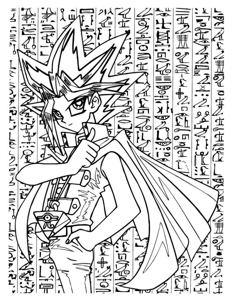Çocuklar İçin Yu-Gi-Oh Boyama Sayfaları 