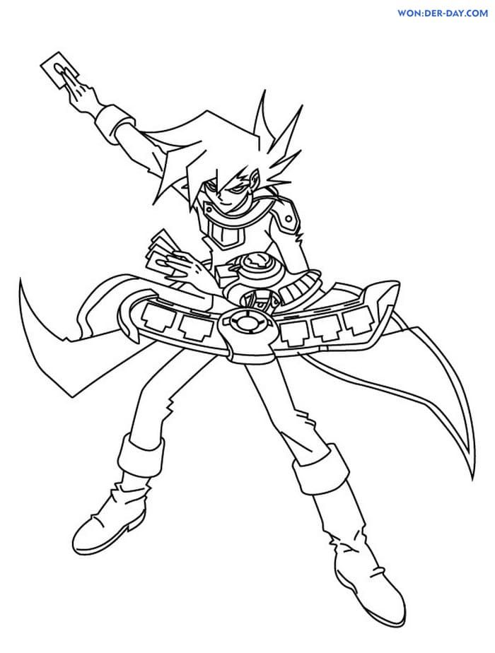 Çocuklar İçin Yu-Gi-Oh Boyama Sayfaları 