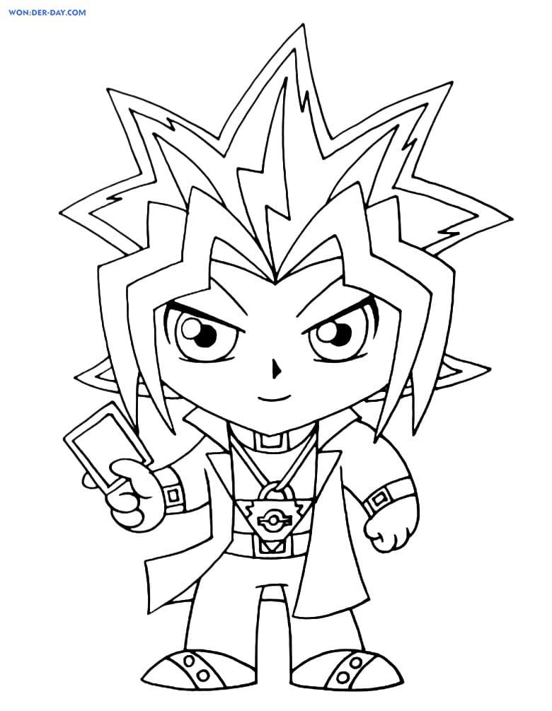 Çocuklar İçin Yu-Gi-Oh Boyama Sayfaları 