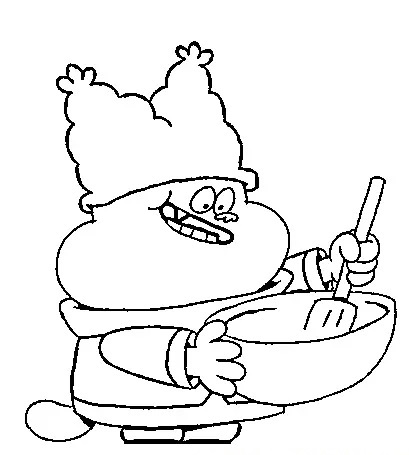 Çocuklar İçin Çorba Chowder Boyama Sayfaları 