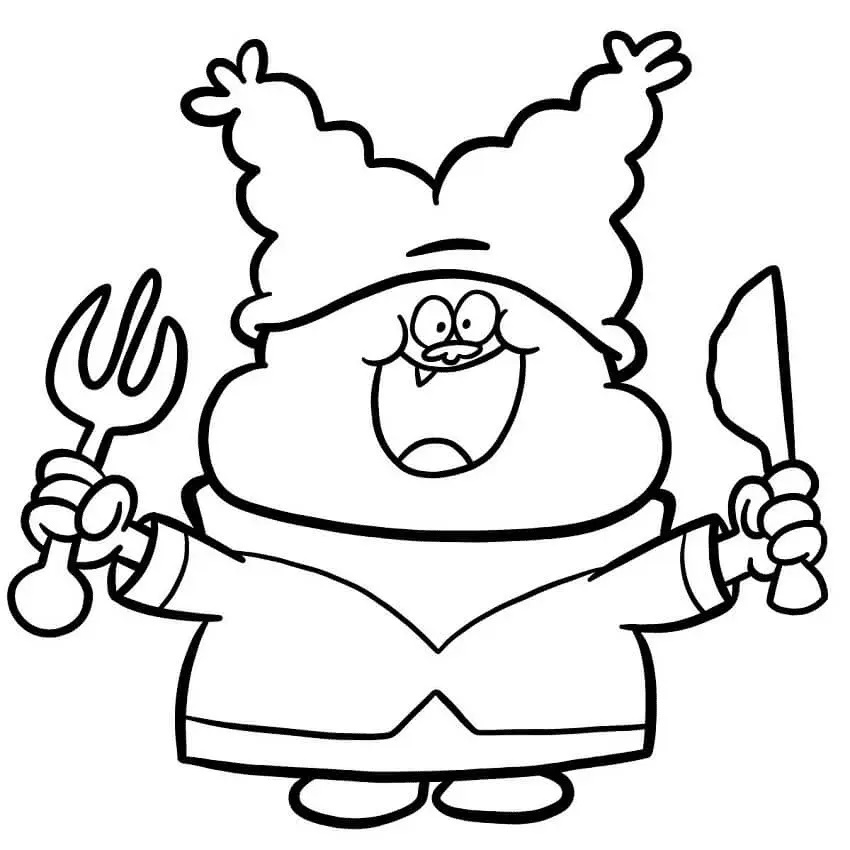 Çocuklar İçin Çorba Chowder Boyama Sayfaları 