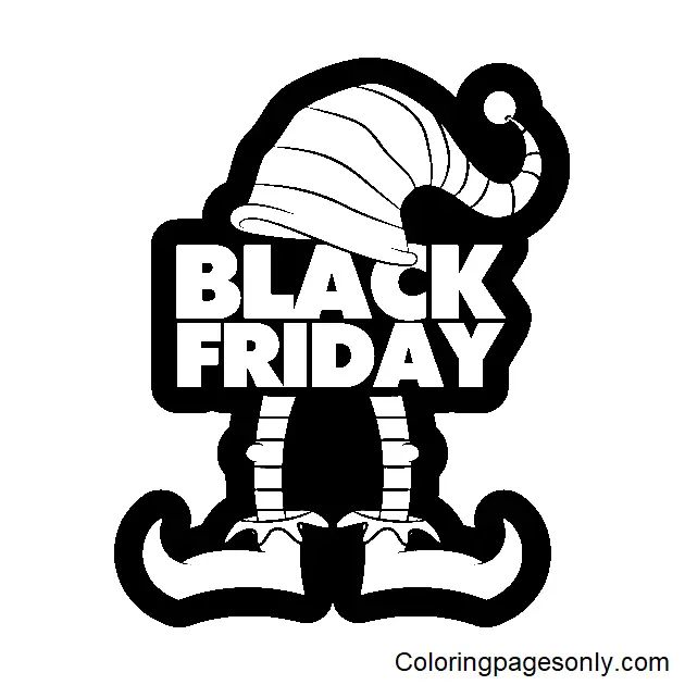 Çocuklar İçin Black-Friday Boyama Sayfaları 