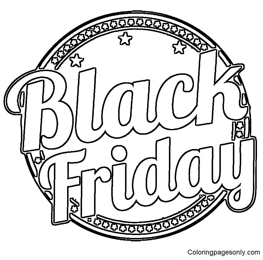 Çocuklar İçin Black-Friday Boyama Sayfaları 