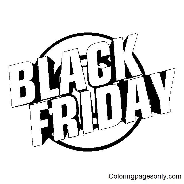 Çocuklar İçin Black-Friday Boyama Sayfaları 
