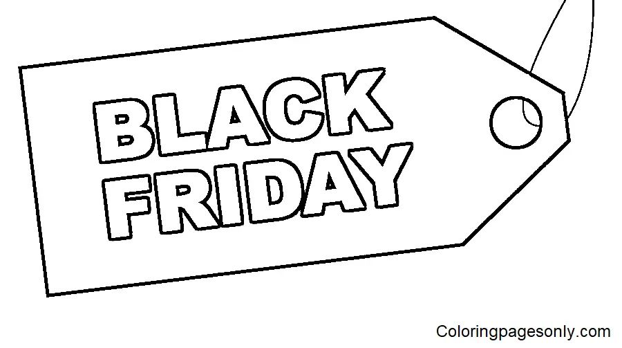 Çocuklar İçin Black-Friday Boyama Sayfaları 