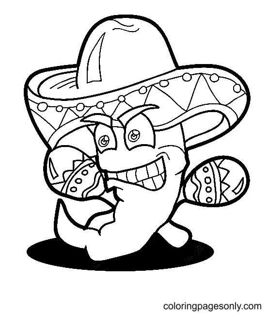 Çocuklar İçin Cinco-De-Mayo Boyama Sayfaları 