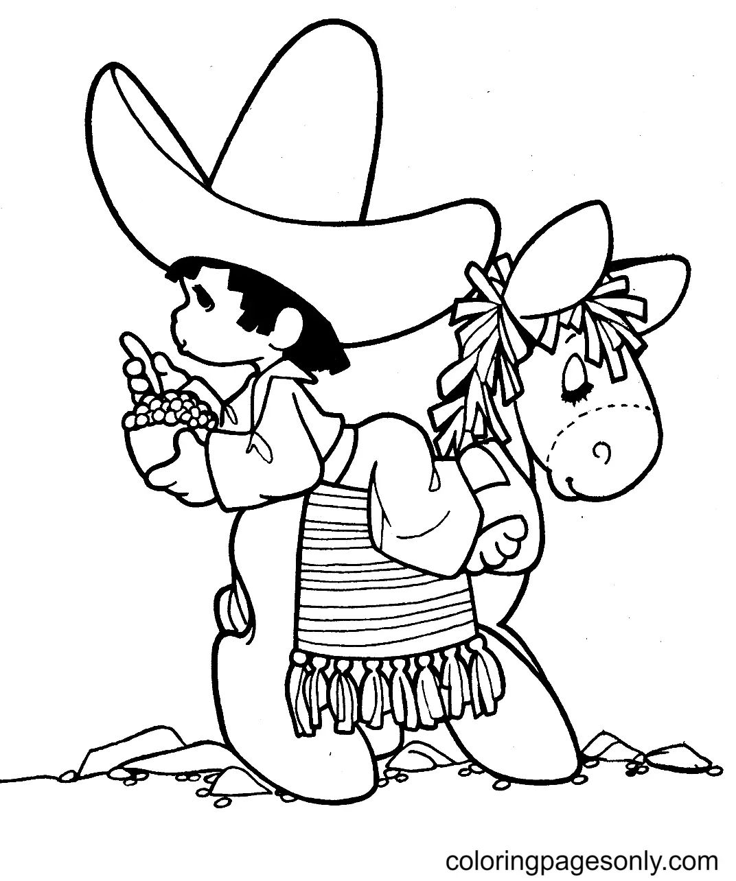 Çocuklar İçin Cinco-De-Mayo Boyama Sayfaları 