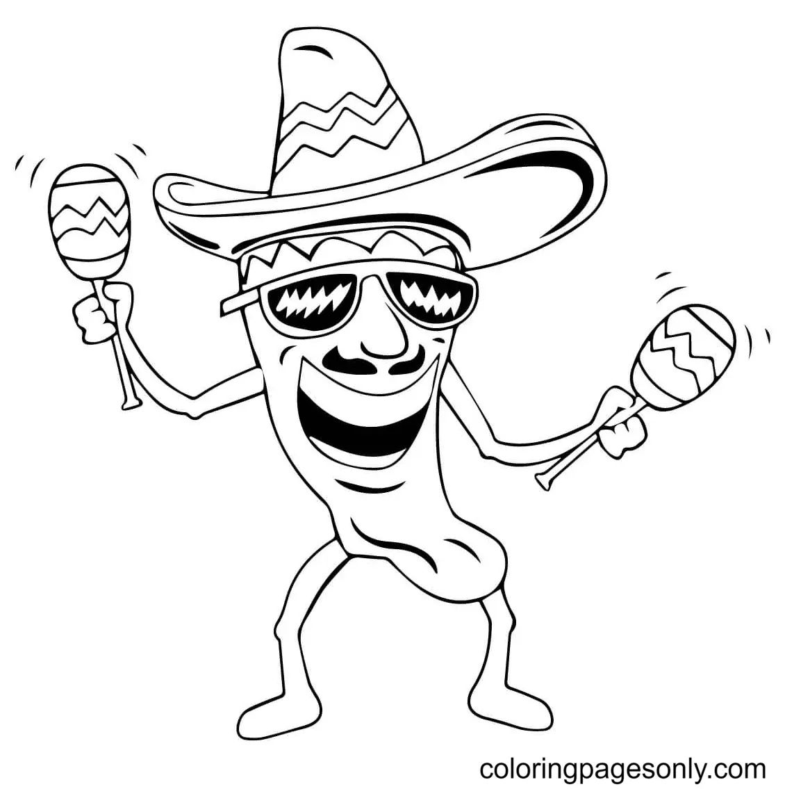 Çocuklar İçin Cinco-De-Mayo Boyama Sayfaları 