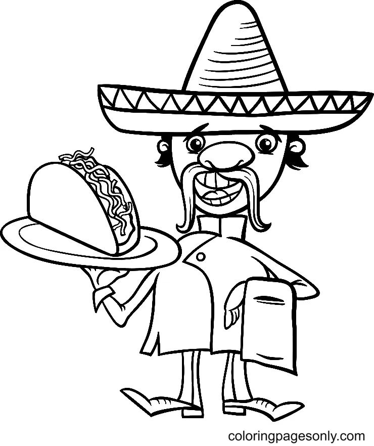 Çocuklar İçin Cinco-De-Mayo Boyama Sayfaları 