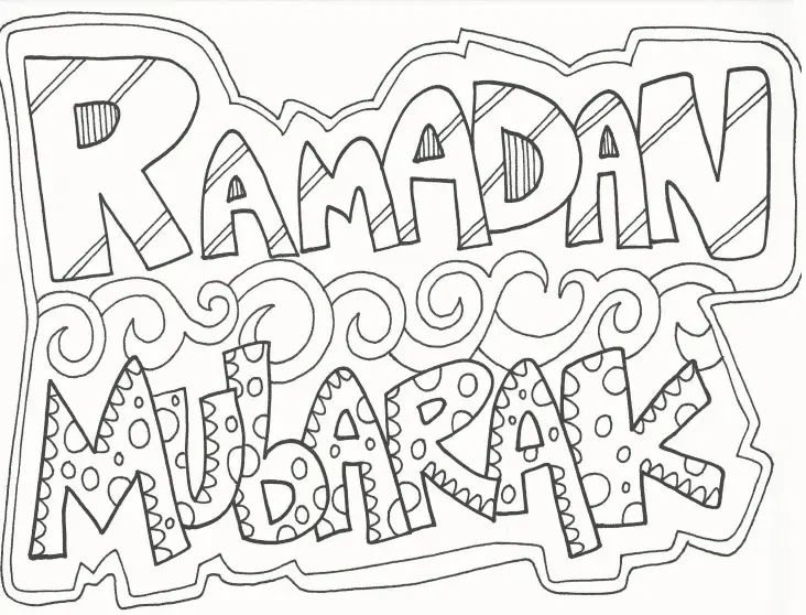 Çocuklar İçin Ramazan-Bayramı Boyama Sayfaları 