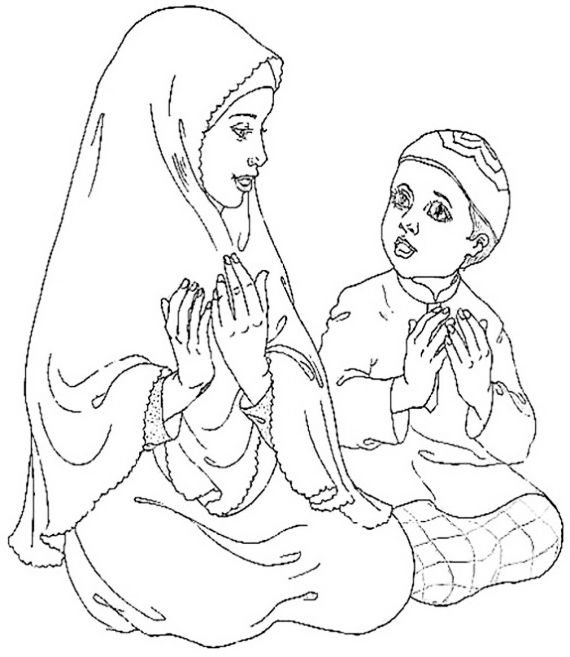 Çocuklar İçin Ramazan-Bayramı Boyama Sayfaları 