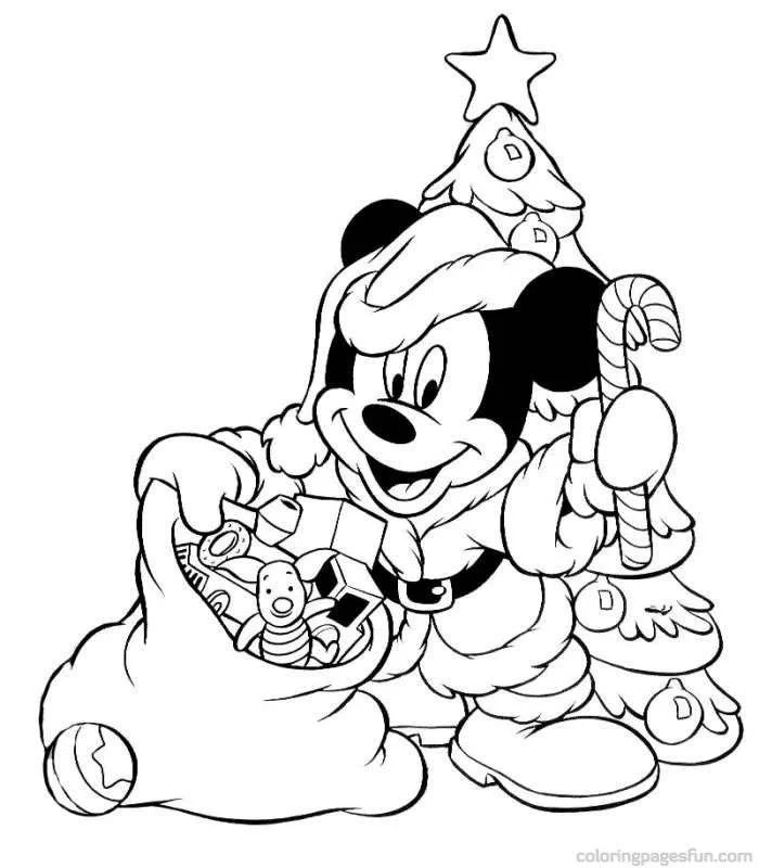 Çocuklar İçin Disney-Yeni-Yıl Boyama Sayfaları 