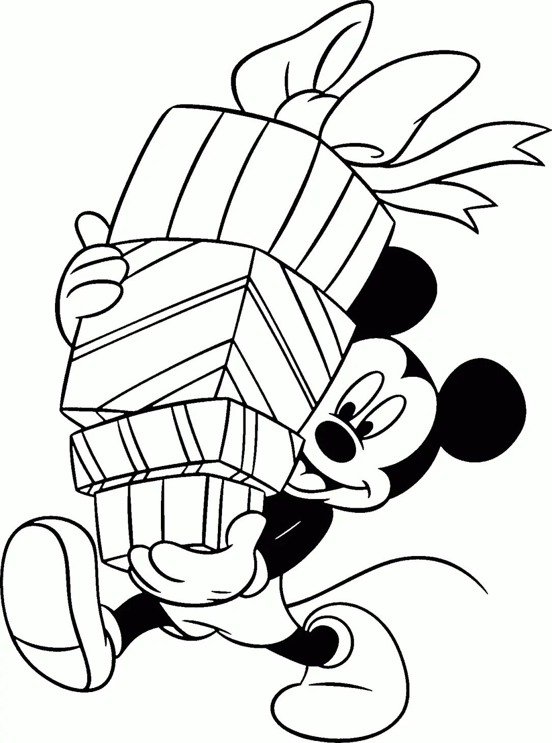 Çocuklar İçin Disney-Yeni-Yıl Boyama Sayfaları 