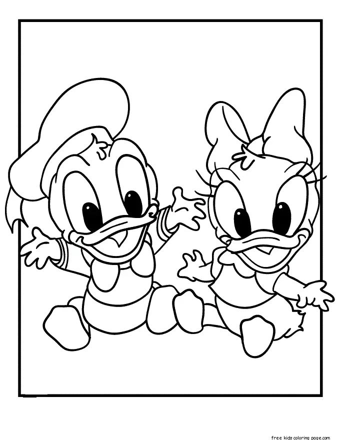 Çocuklar İçin Disney-Yeni-Yıl Boyama Sayfaları 