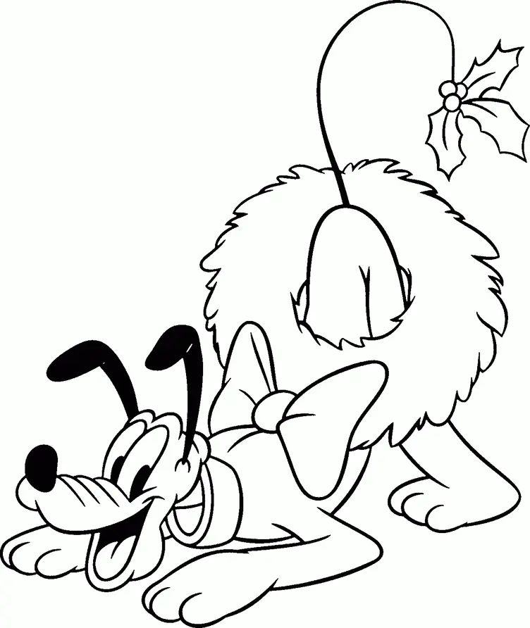 Çocuklar İçin Disney-Yeni-Yıl Boyama Sayfaları 