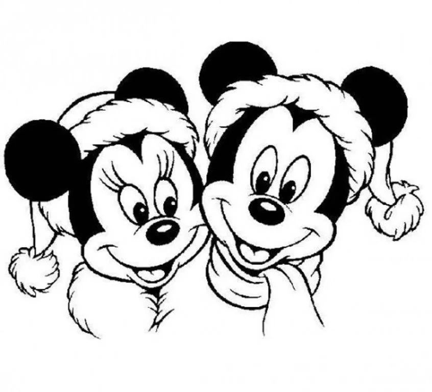 Çocuklar İçin Disney-Yeni-Yıl Boyama Sayfaları 