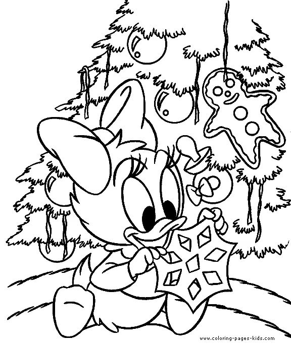 Çocuklar İçin Disney-Yeni-Yıl Boyama Sayfaları 