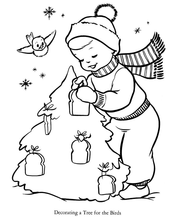Çocuklar İçin Noel Ağacı Boyama Sayfaları 