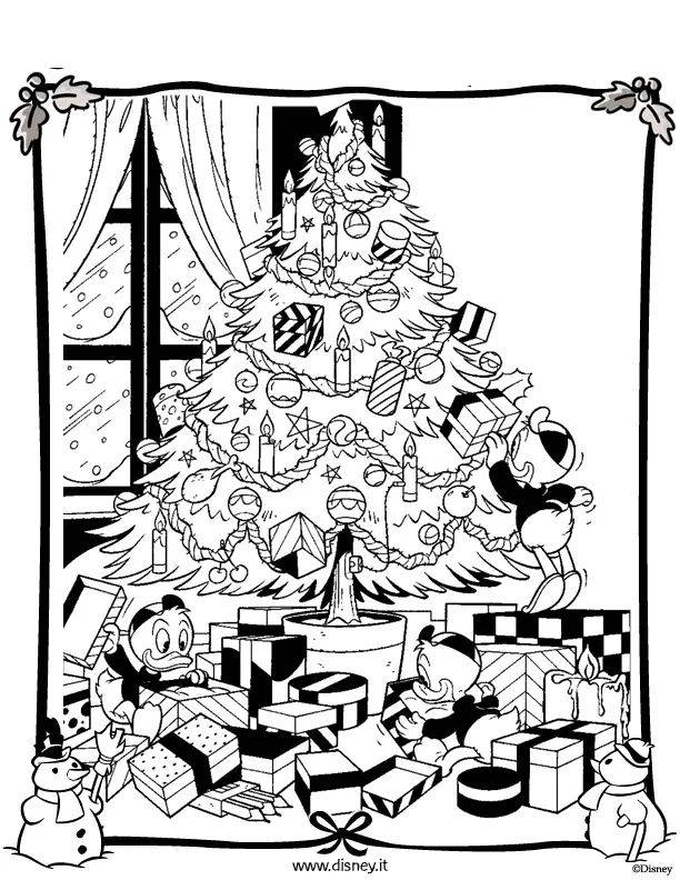Çocuklar İçin Noel Ağacı Boyama Sayfaları 