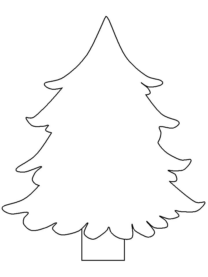Çocuklar İçin Noel Ağacı Boyama Sayfaları 
