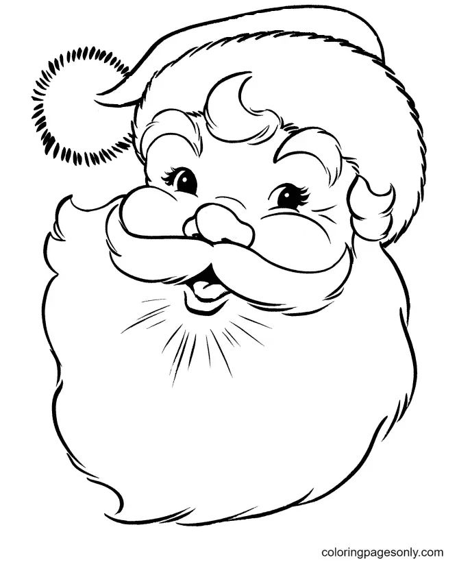 Çocuklar İçin Noel-Baba Boyama Sayfaları 