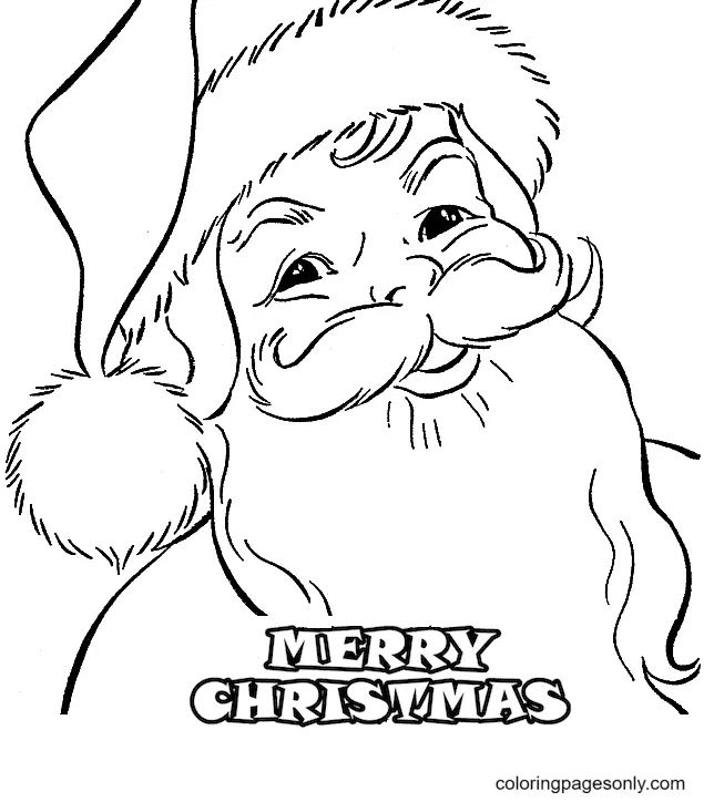 Çocuklar İçin Noel-Baba Boyama Sayfaları 