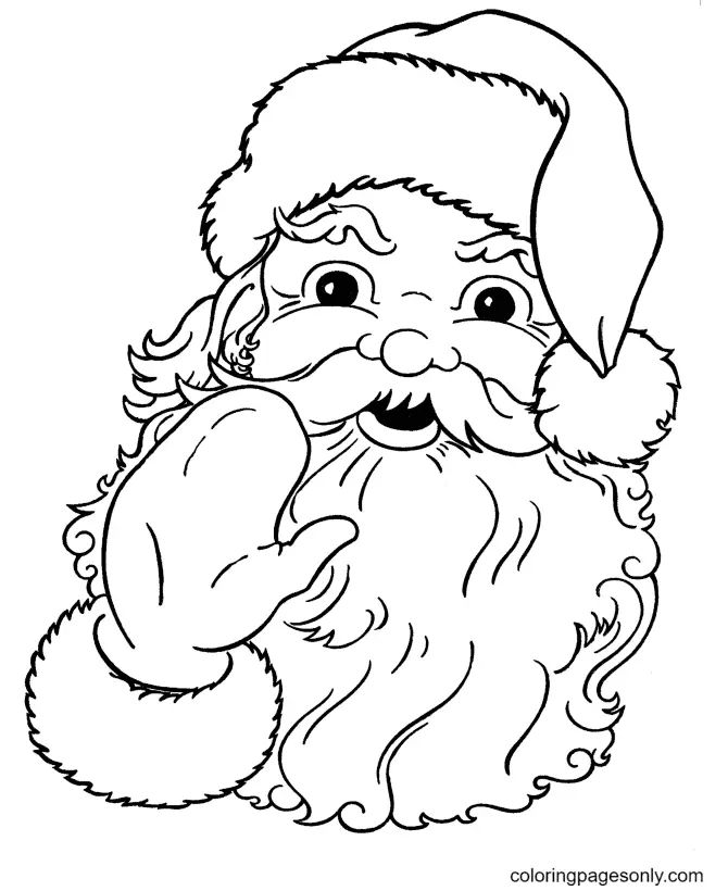 Çocuklar İçin Noel-Baba Boyama Sayfaları 