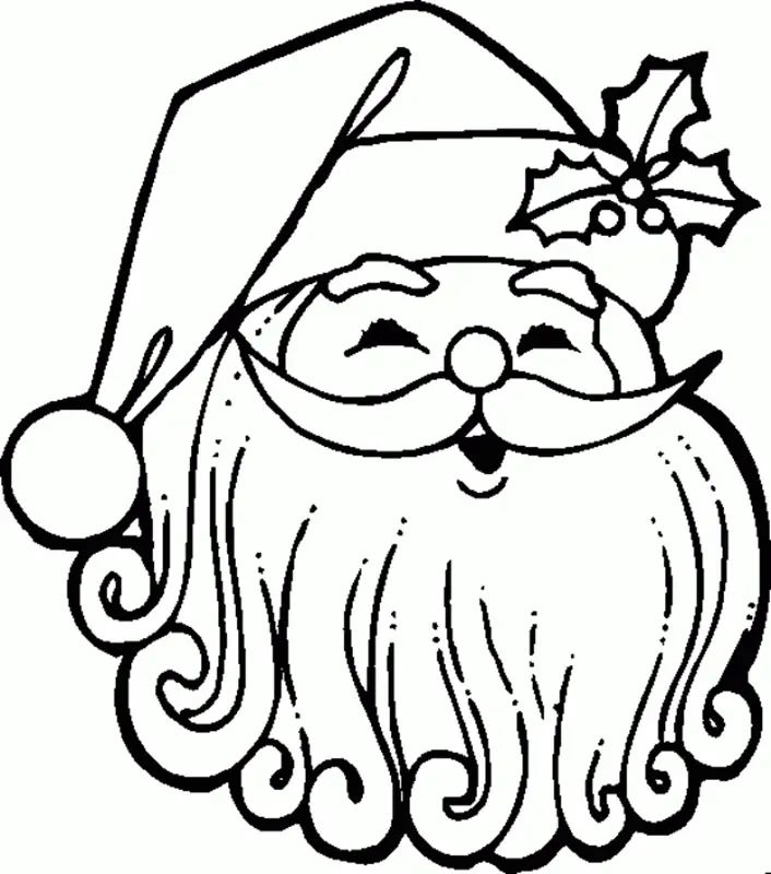 Çocuklar İçin Noel-Baba Boyama Sayfaları 