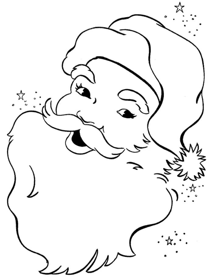 Çocuklar İçin Noel-Baba Boyama Sayfaları 