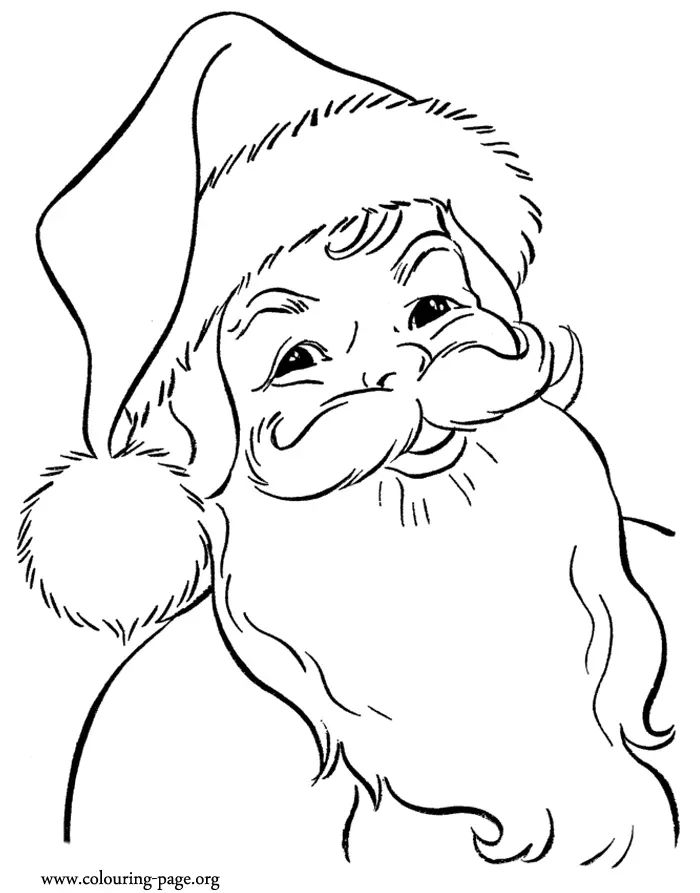 Çocuklar İçin Noel-Baba Boyama Sayfaları 