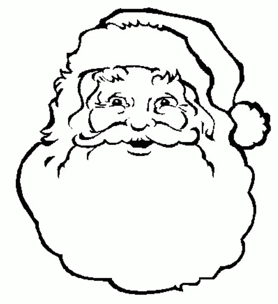 Çocuklar İçin Noel-Baba Boyama Sayfaları 