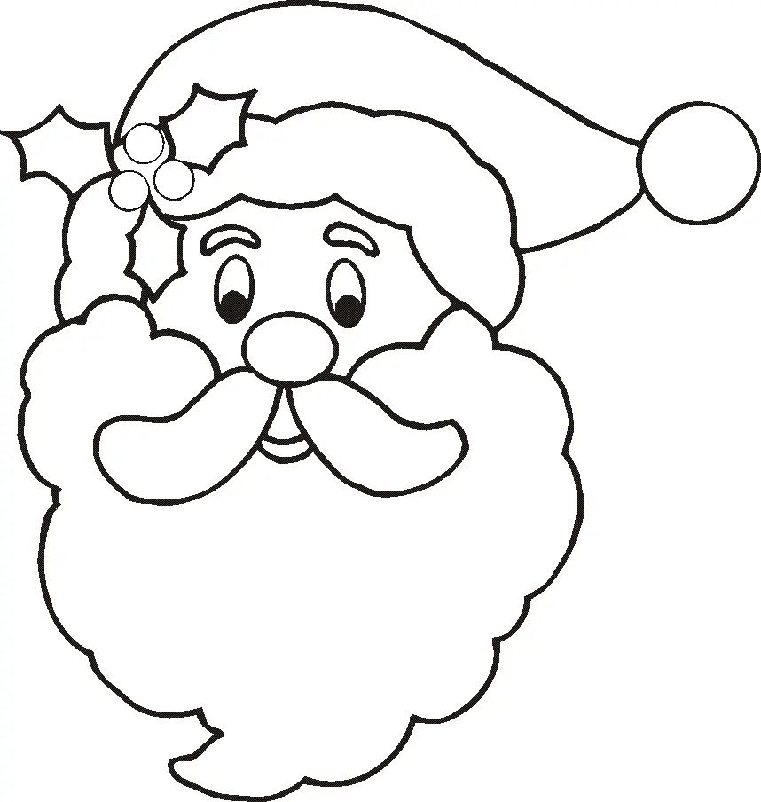 Çocuklar İçin Noel-Baba Boyama Sayfaları 
