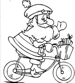 Çocuklar İçin Noel-Baba Boyama Sayfaları 