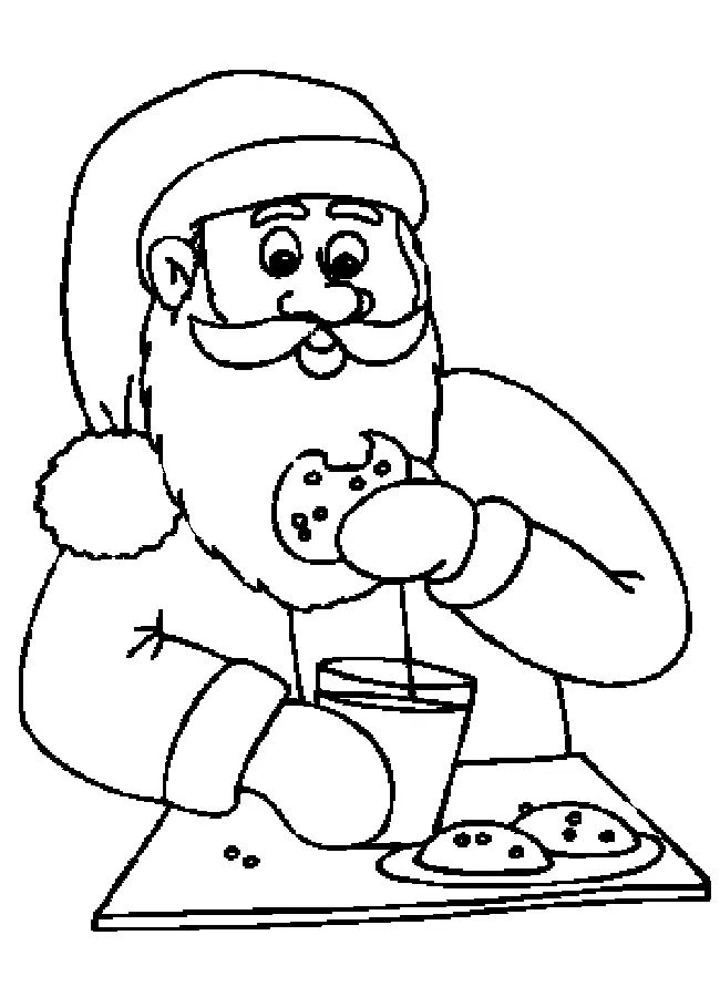 Çocuklar İçin Noel-Baba Boyama Sayfaları 