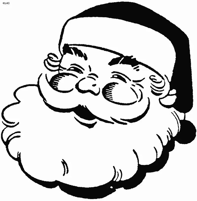 Çocuklar İçin Noel-Baba Boyama Sayfaları 
