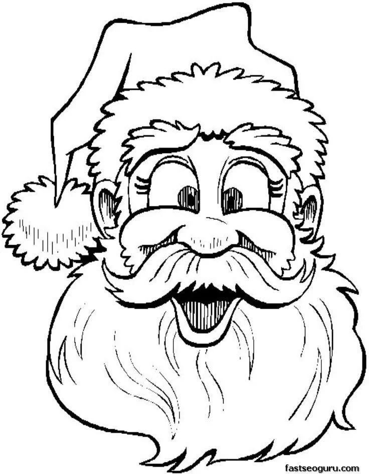 Çocuklar İçin Noel-Baba Boyama Sayfaları 